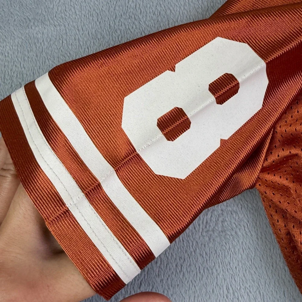 Nike Texas Longhorns Youth XL Burnt Orange Football Jersey Number 8 NCAA Kids